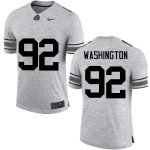 NCAA Ohio State Buckeyes Men's #92 Adolphus Washington Gray Nike Football College Jersey FSQ5045AB